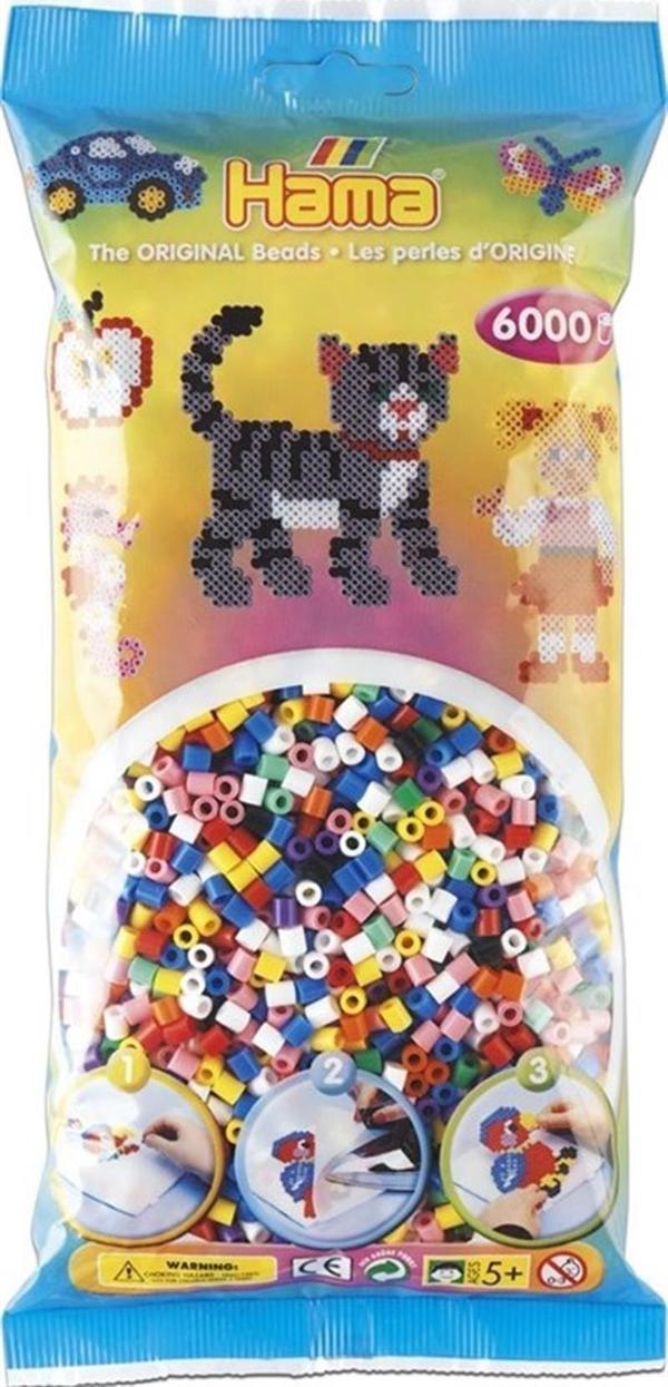 Hama Boncuk Midi 6.000’lik Poşet - 10 Renk 205-00 - Image 1