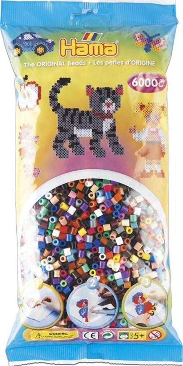 Hama Boncuk Midi 6.000’lik Poşet - 22 Renk 205-67 - Image 1