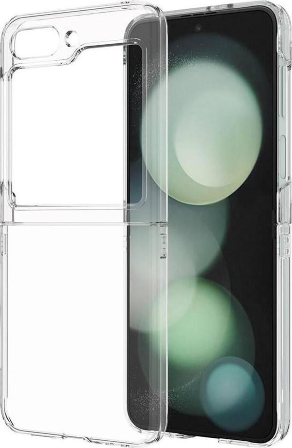 Samsung Galaxy Z Flip 5 Kılıf Nano Oleofobik Özellikli Sert Arka Yüzey Droga Kapak - Image 1