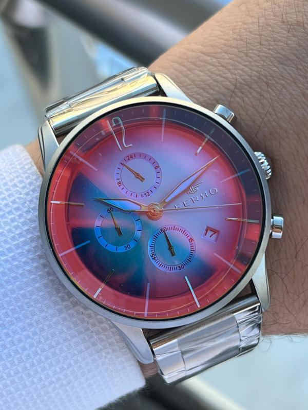 Ferro Çelik Kordon İç Fonksiyonları Aktif Chronograph 30 Mt Su Geçirmez Erkek Kol Saati EFM.339.K - Image 1