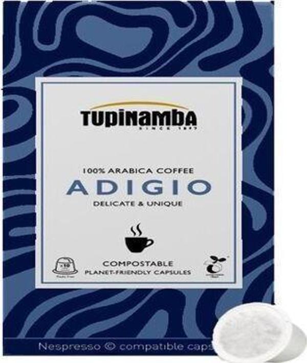 Tupinamba Adıgıo Kapsül Kahve (X10 Adet - Compostable - Nespresso Makineleri ile Uyumlu) - Image 1