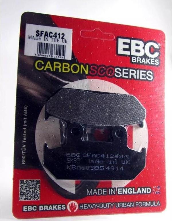 Ebc Sfac412 2007-2024 Suzuki Burgman AN 400 Uyumlu Arka Fren Balatası Karbon Balata - Image 1