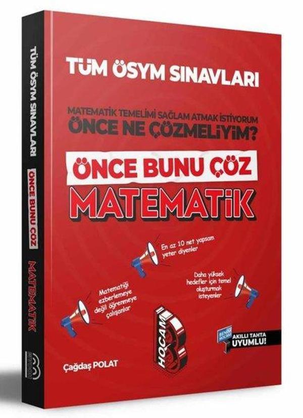 Tüm ÖSYM Sınavları İçin Önce Bunu Çöz Matematik Soru Bankası - Benim Hocam Yayınları - Image 1