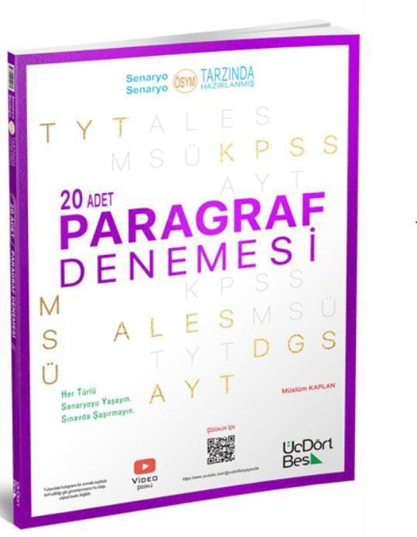 Tüm Adaylar için 25'li Paragraf Denemesi - Üç Dört Beş Yayınları - Image 1