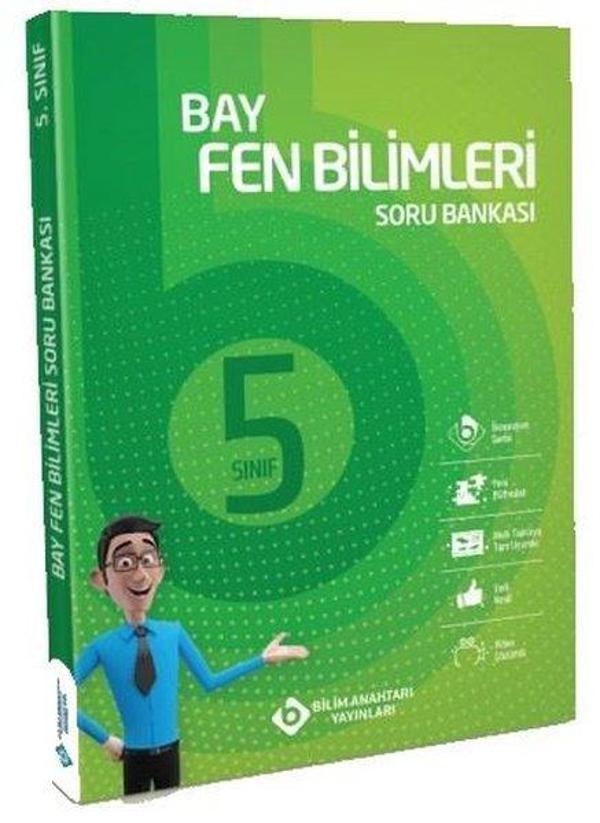 5.Sınıf Bay Fen Bilimleri Soru Bankası - Bilim Anahtarı Yayınları - Image 1