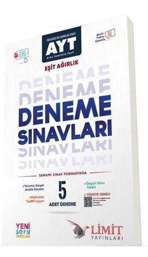 AYT Eşit Ağırlık 5'li Deneme - Limit Yayınları - Image 1