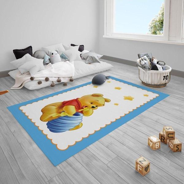 Cici Odam Winnie The Pooh,yıldız Çocuk Bebek Odası Halısı - Image 1