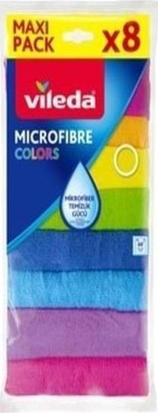 VİLEDA MİKROFİBER COLORS BEZ 8'Lİ - Image 1