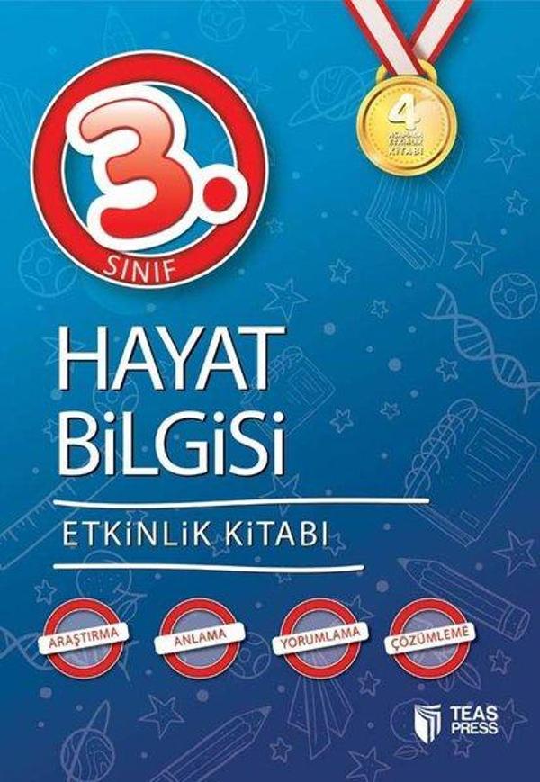 4 Aşamada Etkinlik Kitabı - 3.Sınıf Hayat Bilgisi Etkinlik Kitabı - Teas Press Eğitim - Image 1