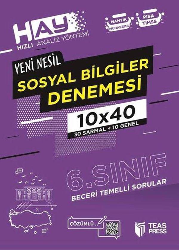 HAY 6.Sınıf Sosyal Bilgiler Branş Deneme - Teas Press Eğitim - Image 1