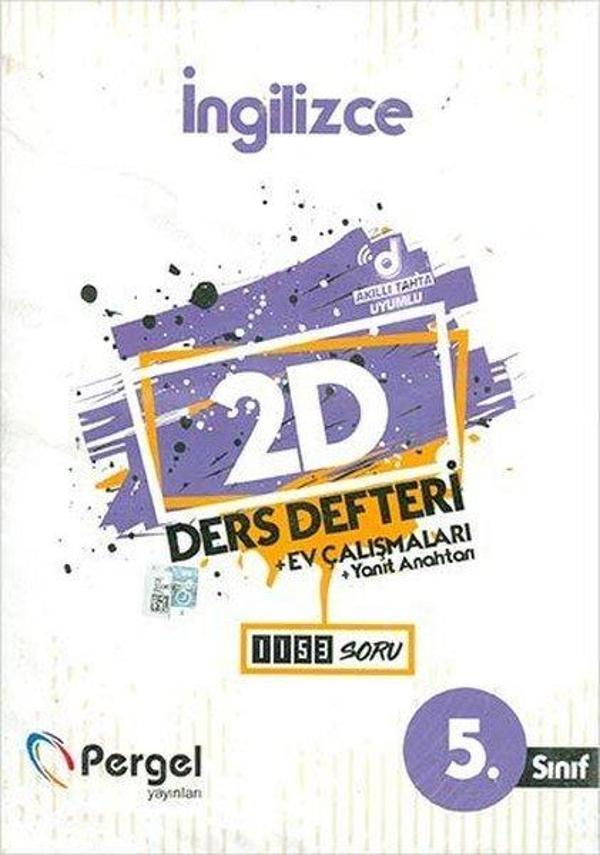 5.Sınıf İngilizce 2D Ders Defteri - Pergel - Image 1