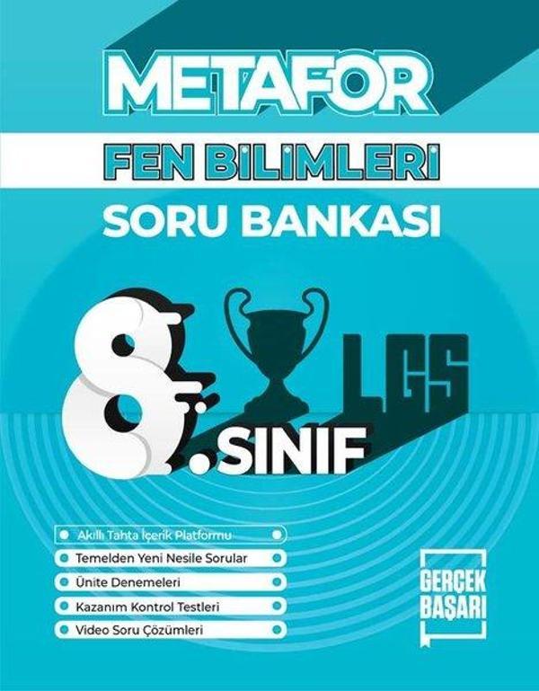 Metafor 8.Sınıf Fen Bilimleri Soru Bankası - Gerçek Başarı Yayınları - Image 1