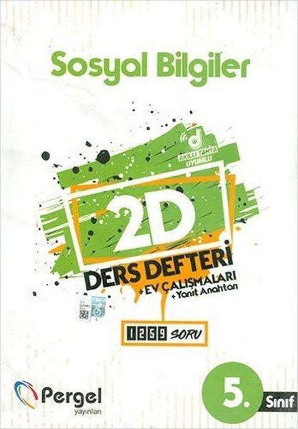 5.Sınıf Sosyal Bilgiler 2D Ders Defteri - Pergel - Image 1