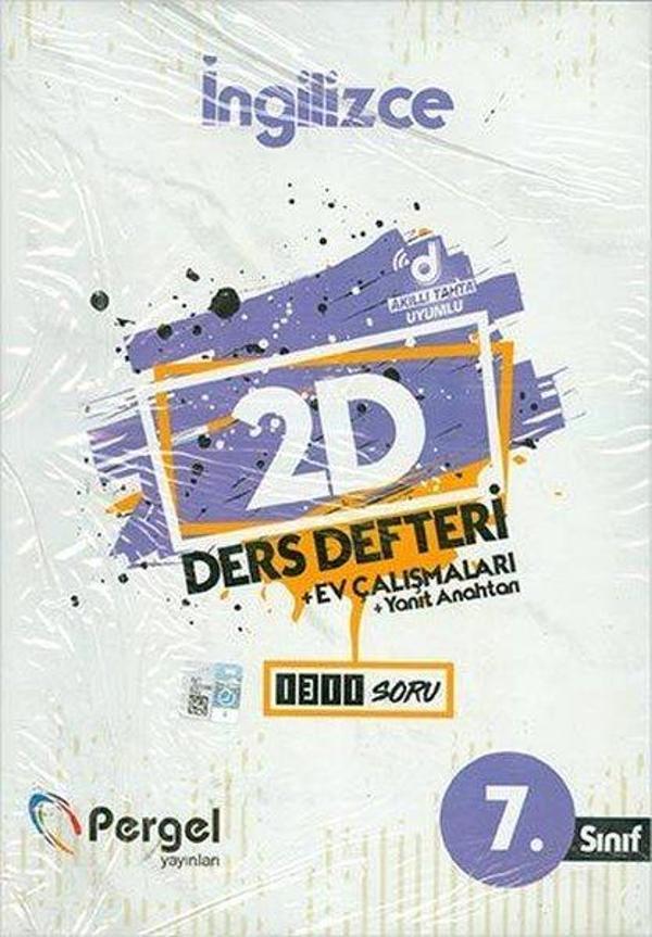 7.Sınıf İngilizce 2D Ders Defteri - Pergel - Image 1