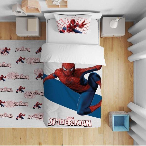 Cici Odam Çocuk Bebek Nevresim Takımı Örümcek Ağı Spiderman - Image 1
