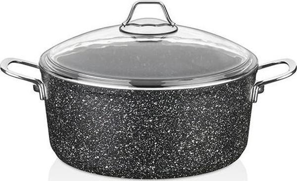 FALEZ Black Line Granit 26 cm Derin Tencere - Image 1