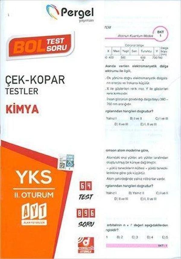 AYT Kimya Çek Kopar Testler - Pergel - Image 1
