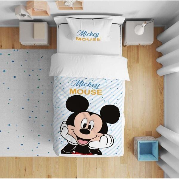 Cici Odam Çocuk Bebek Nevresim Takımı Puantiyeli Mickey Mouse - Image 1