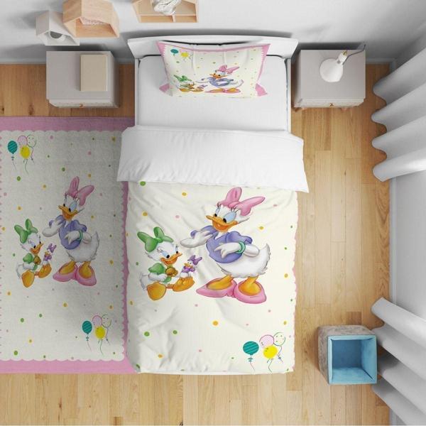 Cici Odam Yatak Örtüsü Duffy Duck Temalı 140x220 - Yastık Kılıfı Hediye - Image 1