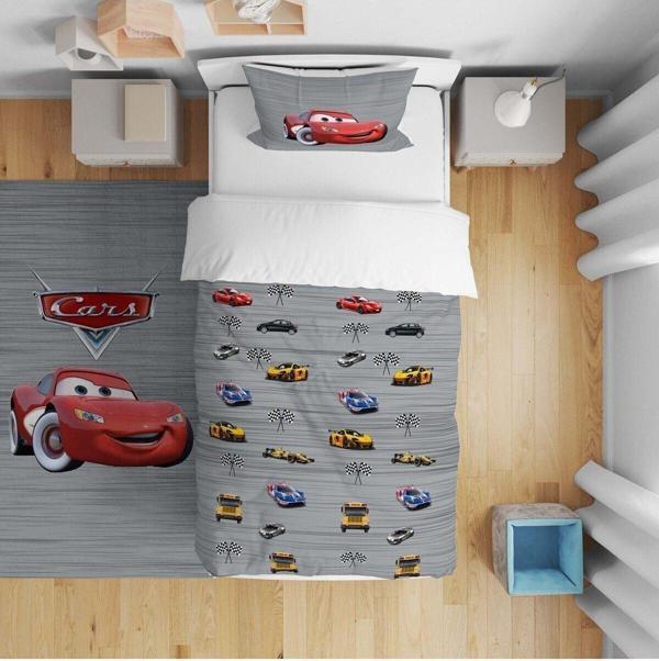 Cici Odam Çocuk Bebek Nevresim Takımı Arabalı Şimşek Mcqueen - Image 1