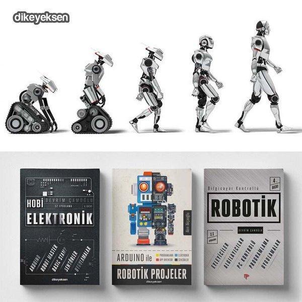 Robot Programlama Seti - 3 Kitap Takım - Dikeyeksen - Image 1