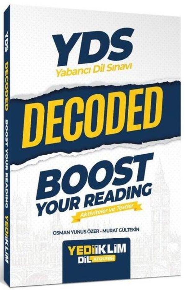 YDS Decoded Boost Your Reading - Yediiklim Yayınları - Image 1