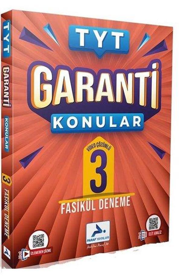2022 TYT Garanti Konular 3 Fasikül Deneme - PRF Paraf Yayınları - Image 1
