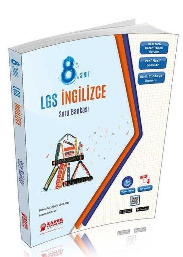 8.Sınıf LGS İngilizce Soru Bankası - Zafer Yayınları-Eğitim - Image 1