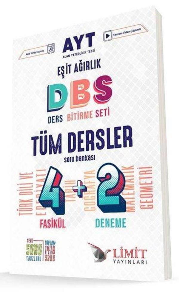 2022 AYT Eşit Ağırlık Ders Bitirme Seti Tüm Dersler Soru Bankası - Limit Yayınları - Image 1