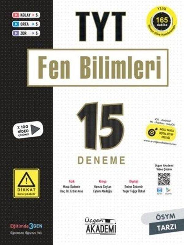 TYT Fen Bilimleri 15'li Deneme - Üçgen Akademi - Image 1