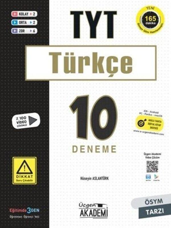 TYT Türkçe 10'lu Deneme - Üçgen Akademi - Image 1