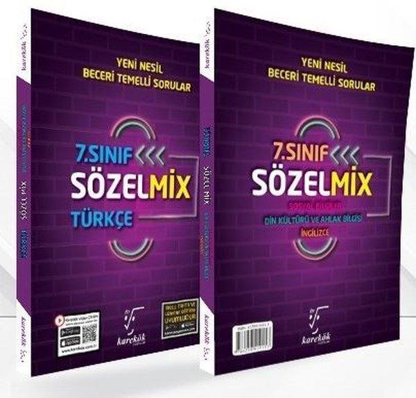 7.Sınıf Sözel Mix Soru Bankası - Karekök Eğitim Yayınları - Image 1