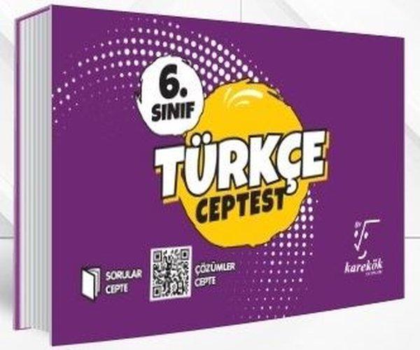 6.Sınıf Türkçe Cep Test - Karekök Eğitim Yayınları - Image 1