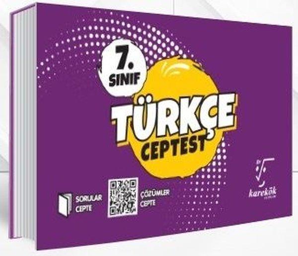 7.Sınıf Türkçe Cep Test - Karekök Eğitim Yayınları - Image 1