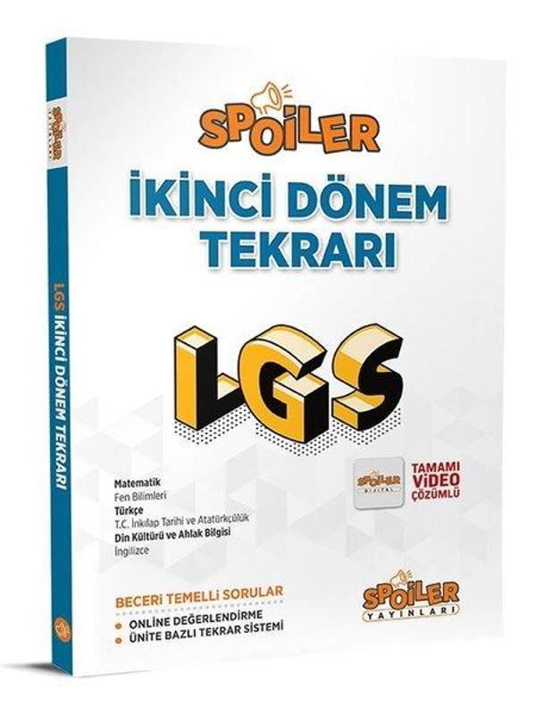 8.Sınıf LGS İkinci Dönem Tekrarı - Spoiler Yayınları - Image 1