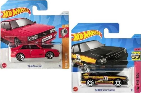 Hot Wheels 2 Araç Set - ‘87 Audi Quattro & '84 Audi Sport Quattro (1/64) - Image 1