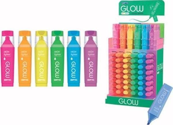 Gıpta Fosforlu Kalem (İşaret Kalemi) Neon Karışık Renkler f1577 (180 Li Stand) - Image 1