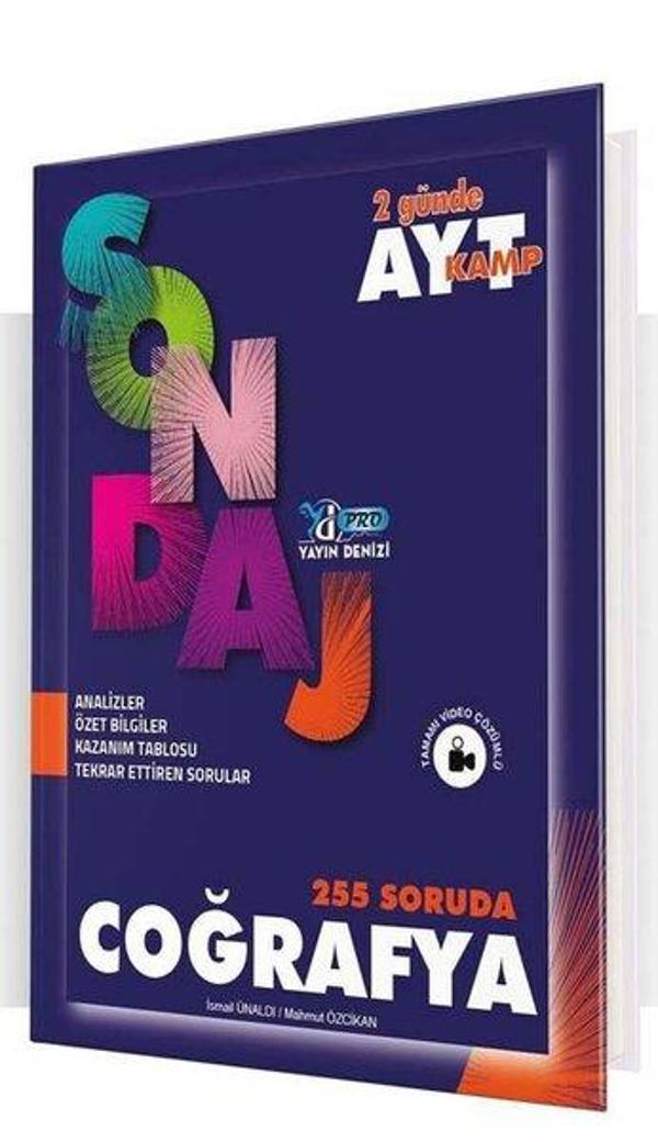 AYT Coğrafya Pro 255 Soruda Sondaj Kamp - Yayın Denizi Yayınları - Image 1