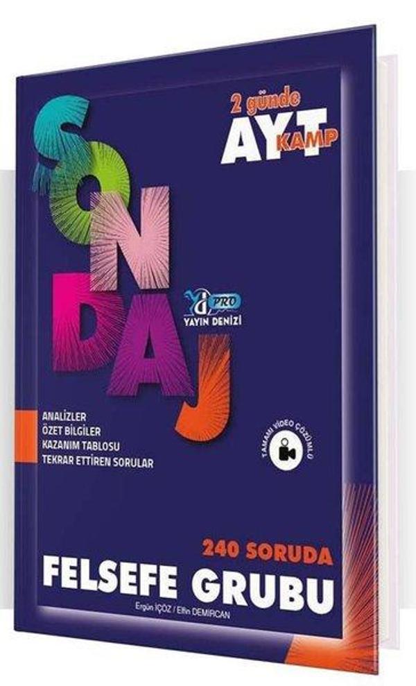 AYT Felsefe Grubu Pro 240 Soruda Sondaj Kamp - Yayın Denizi Yayınları - Image 1