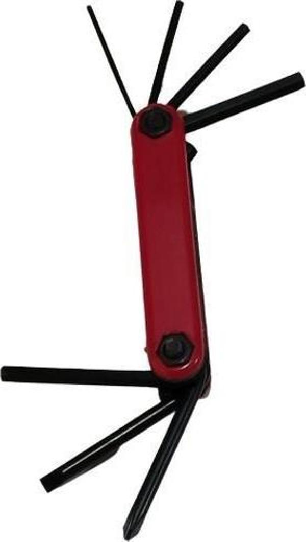 Alyan Çakı Seti Kırmızı Portatif Taşınabilir Ergonomik Model - Image 1