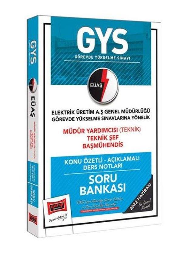 GYS EÜAŞ Müdür Yardımcısı Teknik Şef Baş Mühendis Konu Özetli Açıklamalı Soru Bankası - Yargı Yayınları - Image 1