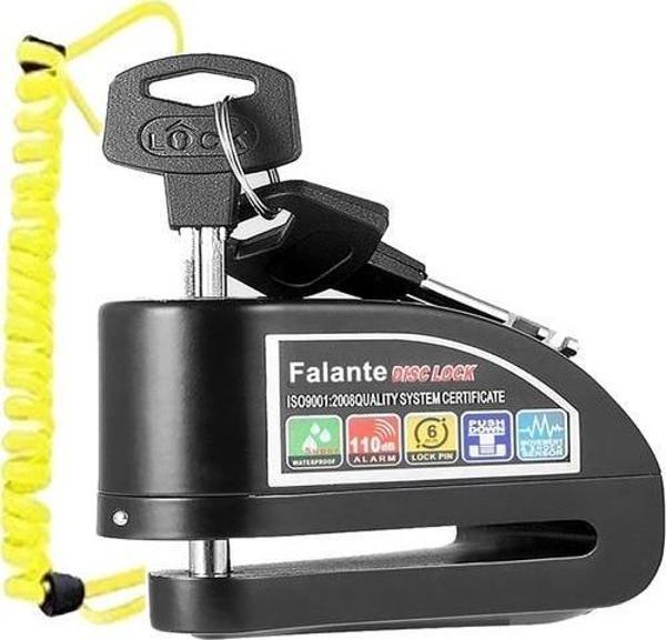Falante 110 Db Su Geçirmez Motosiklet Alarmlı Disk Kilidi - Image 1