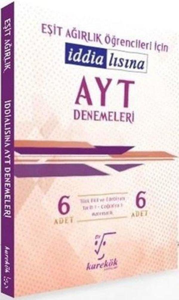 AYT İddialısına Denemeleri Eşit Ağırlık - Karekök Eğitim Yayınları - Image 1