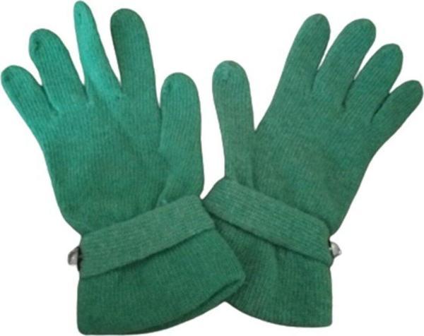 El&Ma Design Tokalı Triko Yeşil Fantazi Eldiven - Image 1