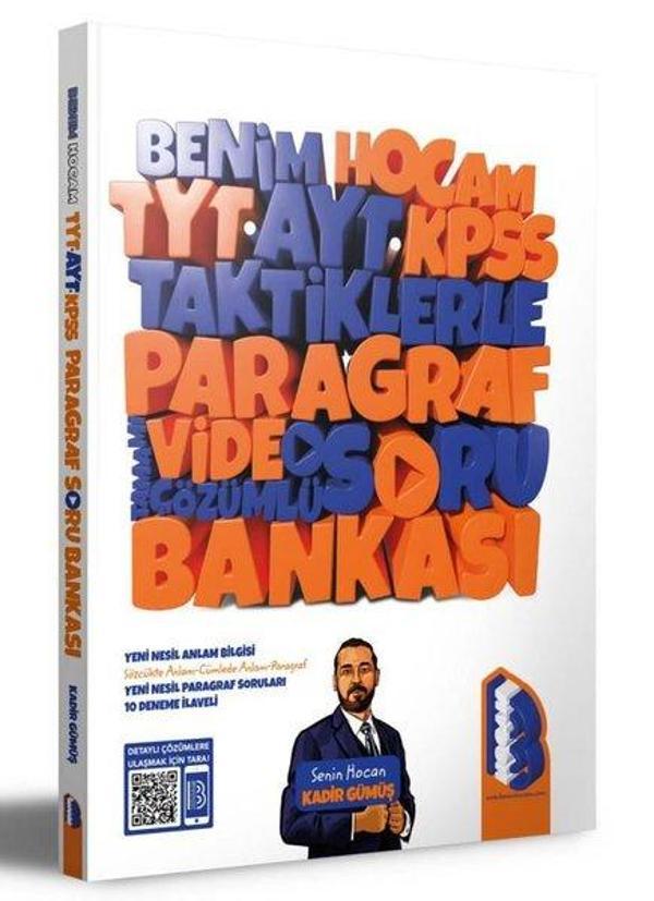 2023 TYT AYT KPSS Taktiklerle Paragraf Tamamı Video Çözümlü Soru Bankası - Benim Hocam Yayınları - Image 1