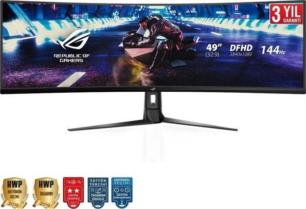 ASUS ROG STRIX 49" XG49VQ 144Hz 4ms HDMI DP HDR10 FreeSync Curved VA DFHD Gaming Monitör - Image 1