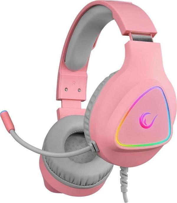 Rampage M7 MONCHER Pembe RGB Led USB 7.1 Gaming Mikrofonlu Oyuncu Kulaklığı - Image 1