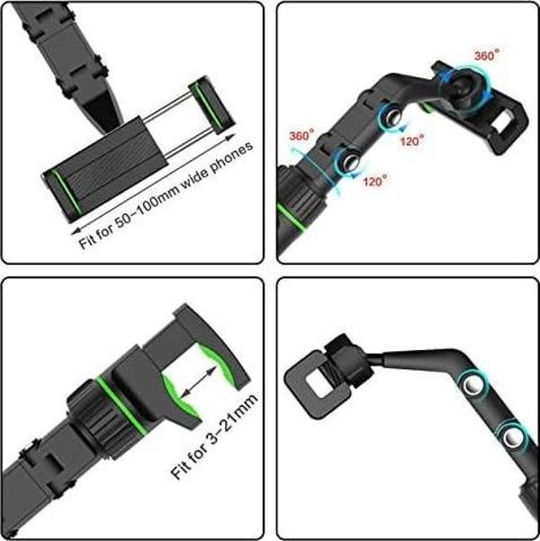 Çok fonksiyonlu dikiz aynası telefon tutucu, kolay kurulum, cep telefonu tutucu, kolay silkelenmez - Image 1