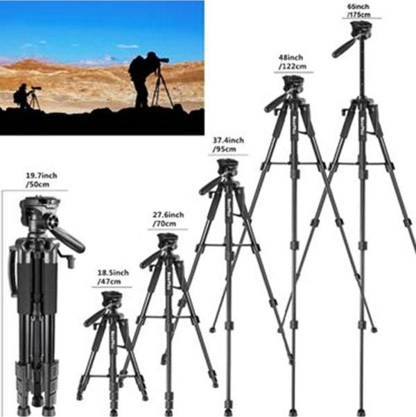 Profesyonel NP-8850 Kamera ve Telefon Standlı 175cm Ayarlanabilir Tripod - Yüksek Stabilite Tripod - Image 1