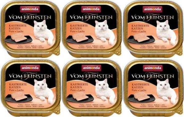 Animonda Kısır Kediler Hindi ve Somonlu Kedi Konserve 100 gr 6 Adet - Image 1